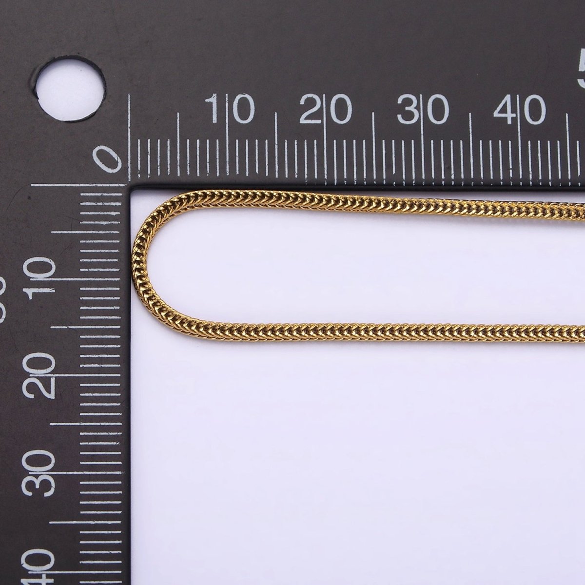 Stainless Steel 1.5mm Fox Tail Cocoon Snake Wheat Minimalist 18 Inch Layering Chain Necklace | WA-2019 Clearance Pricing