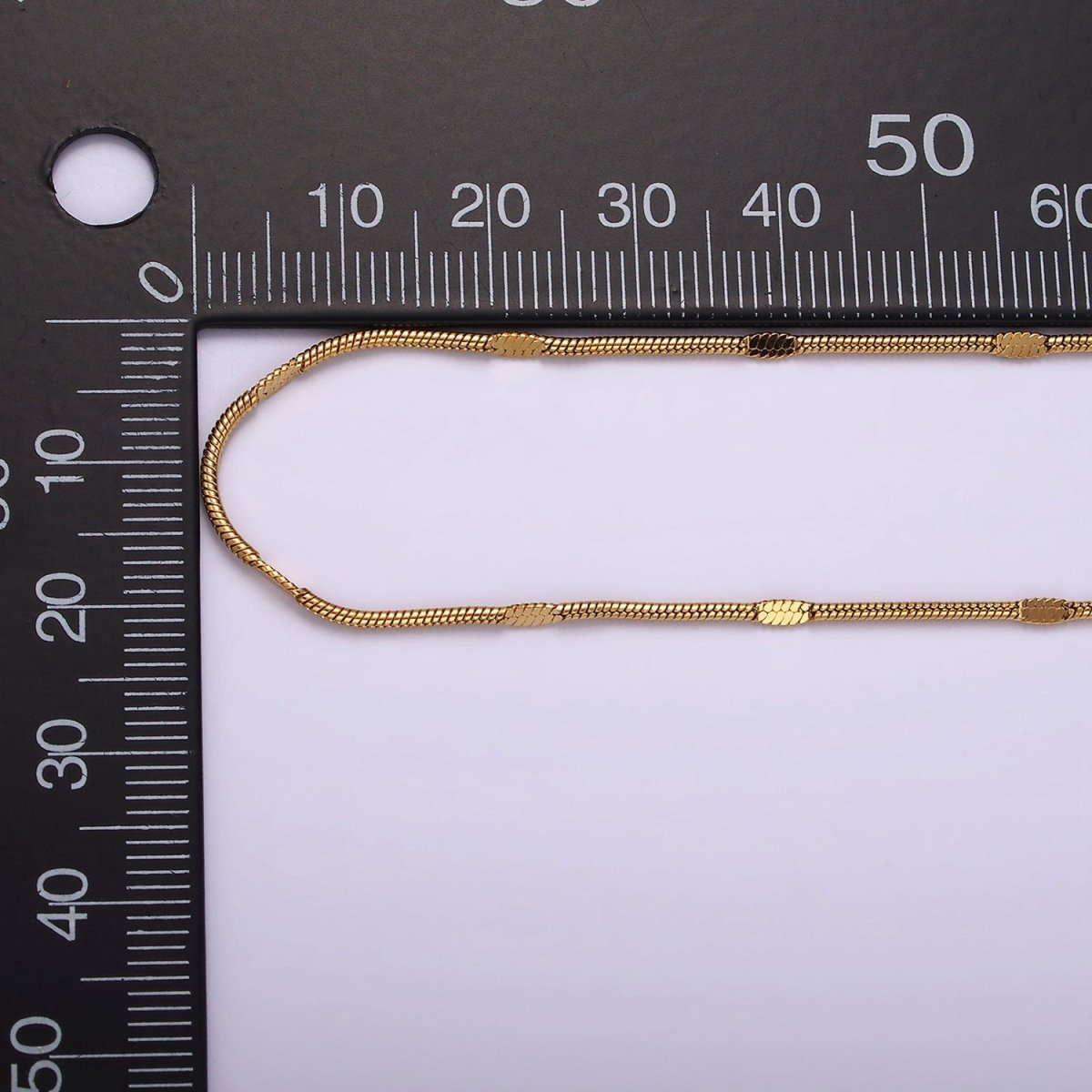 Stainless Steel 1.7mm Edged Flat Snake Chain 19.5 Inch Necklace | WA-2367