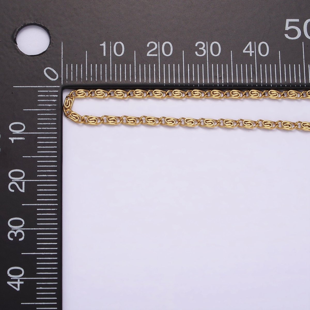Stainless Steel 1.7mm Snail Scroll Chain 18 Inch Necklace | WA-2351