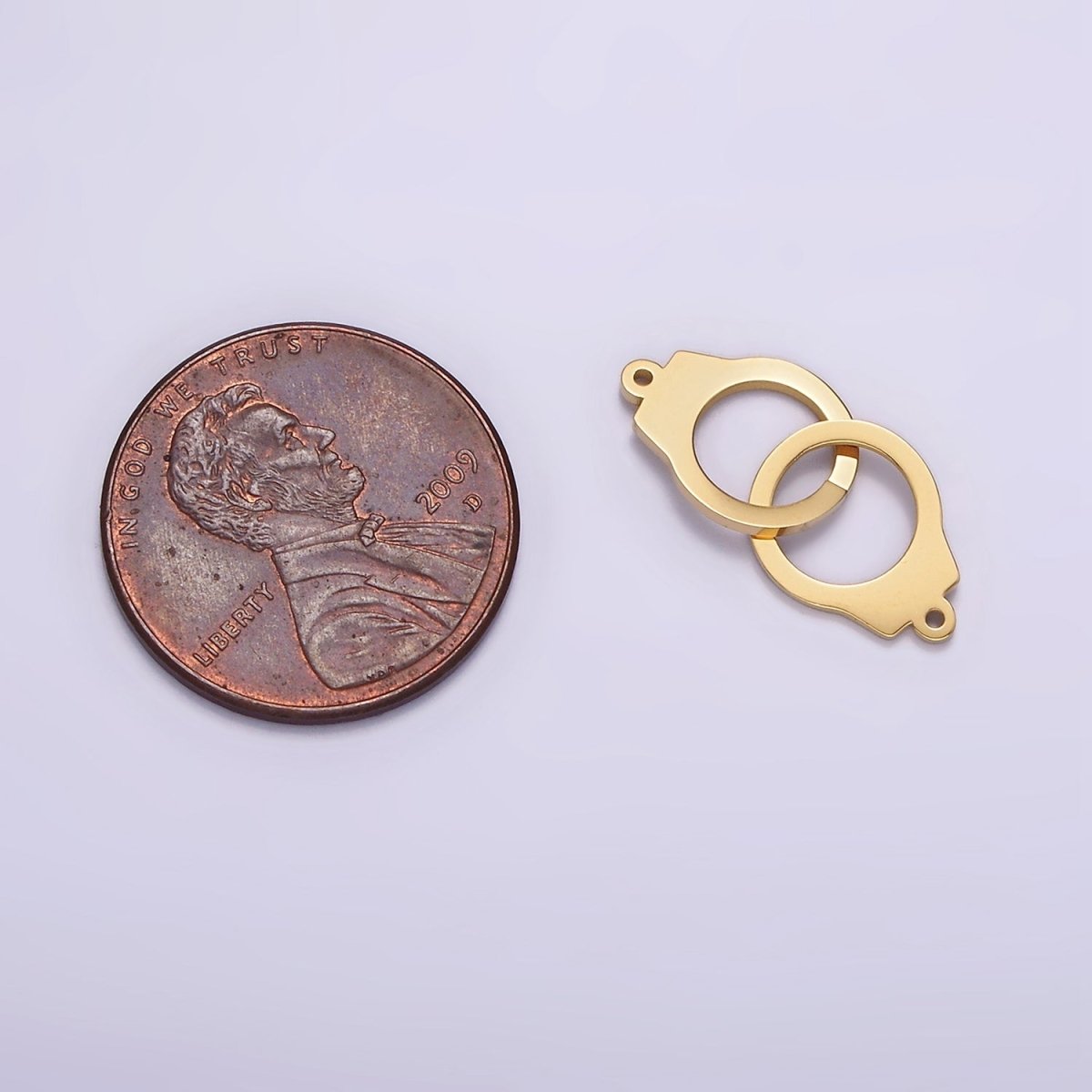 Stainless Steel 20mm Double Hand Cuff Minimalist Connector | P1254