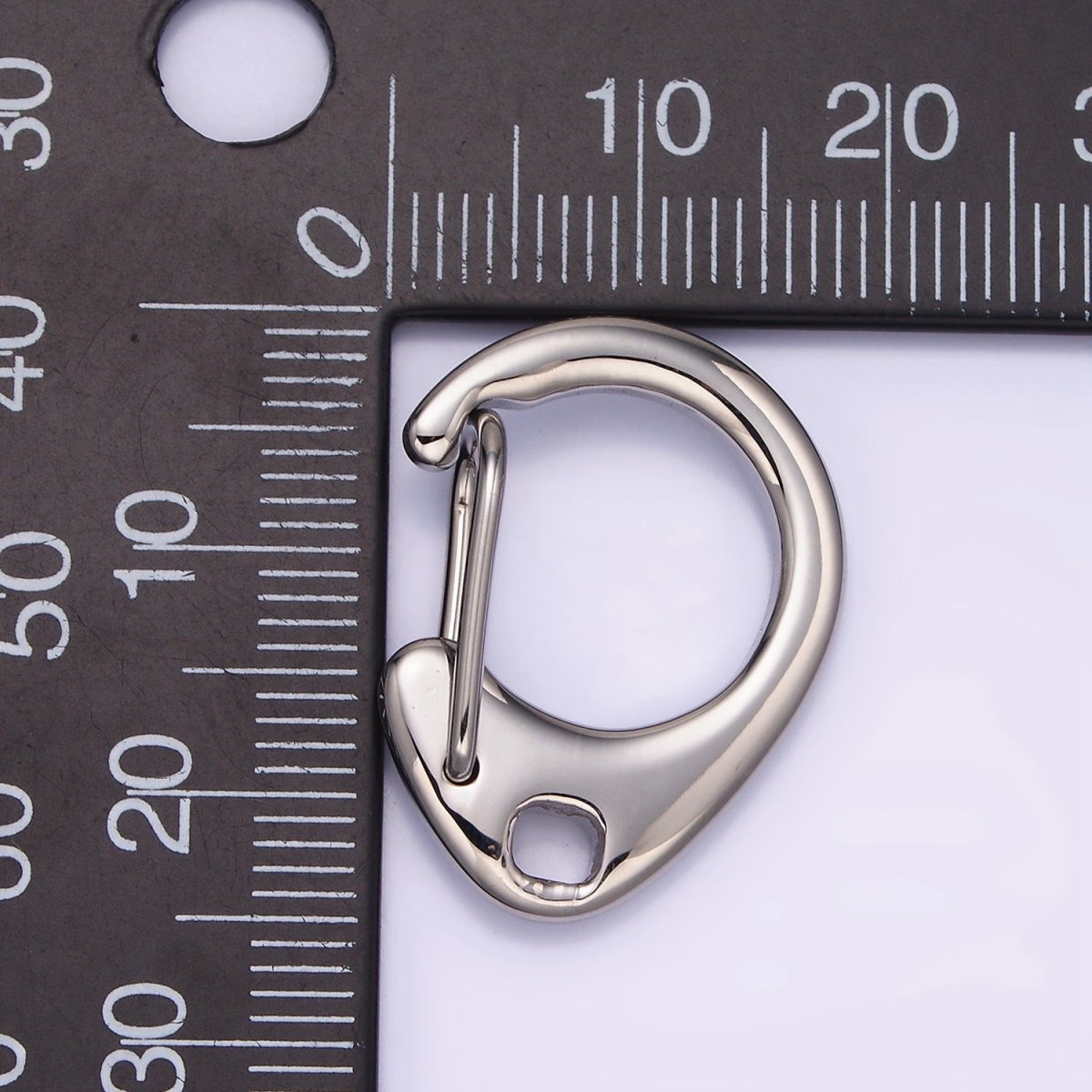 Stainless Steel 25mm Round Hook Latch Carabiner Minimalist Findings Supply | Z661