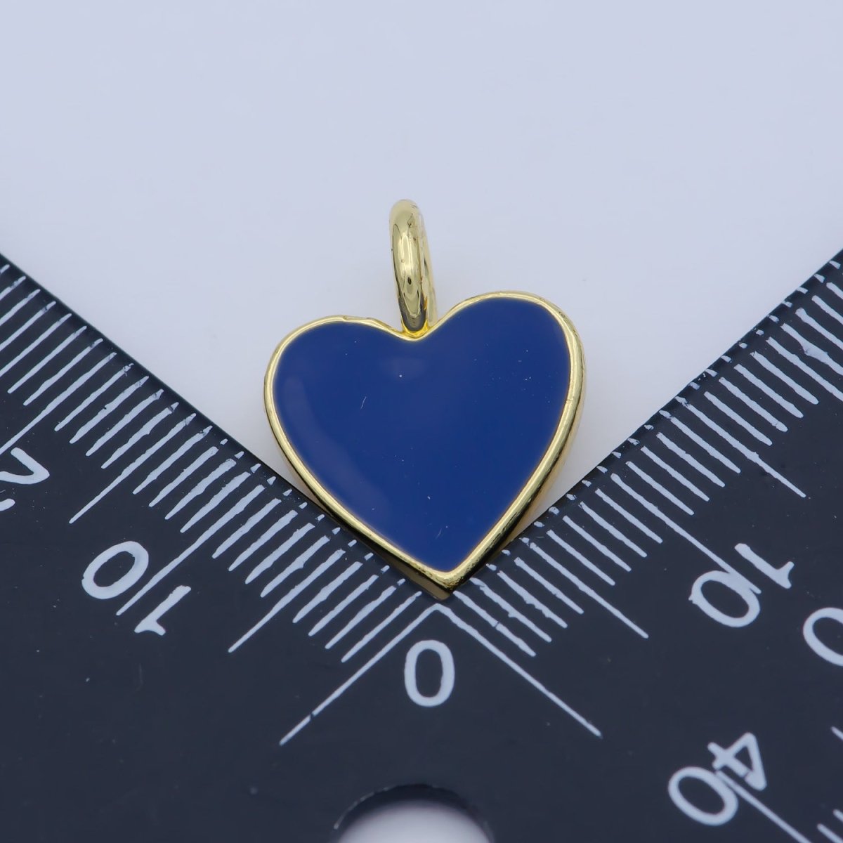 Various Color Enamel Heart Shape Gold Filled Pendants - J-888~J-895