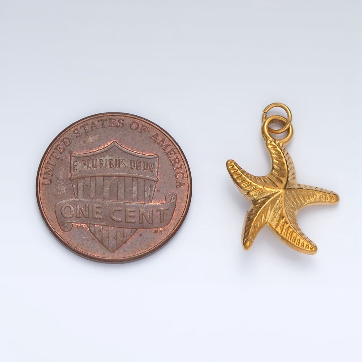 Stainless Steel Dotted Starfish Ocean Charm | P1047
