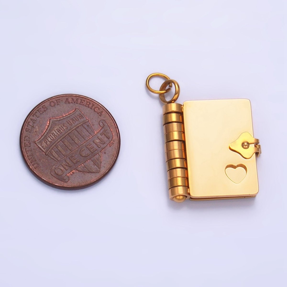 Stainless Steel Minimalist Journal Diary Interactive Charm | P1324