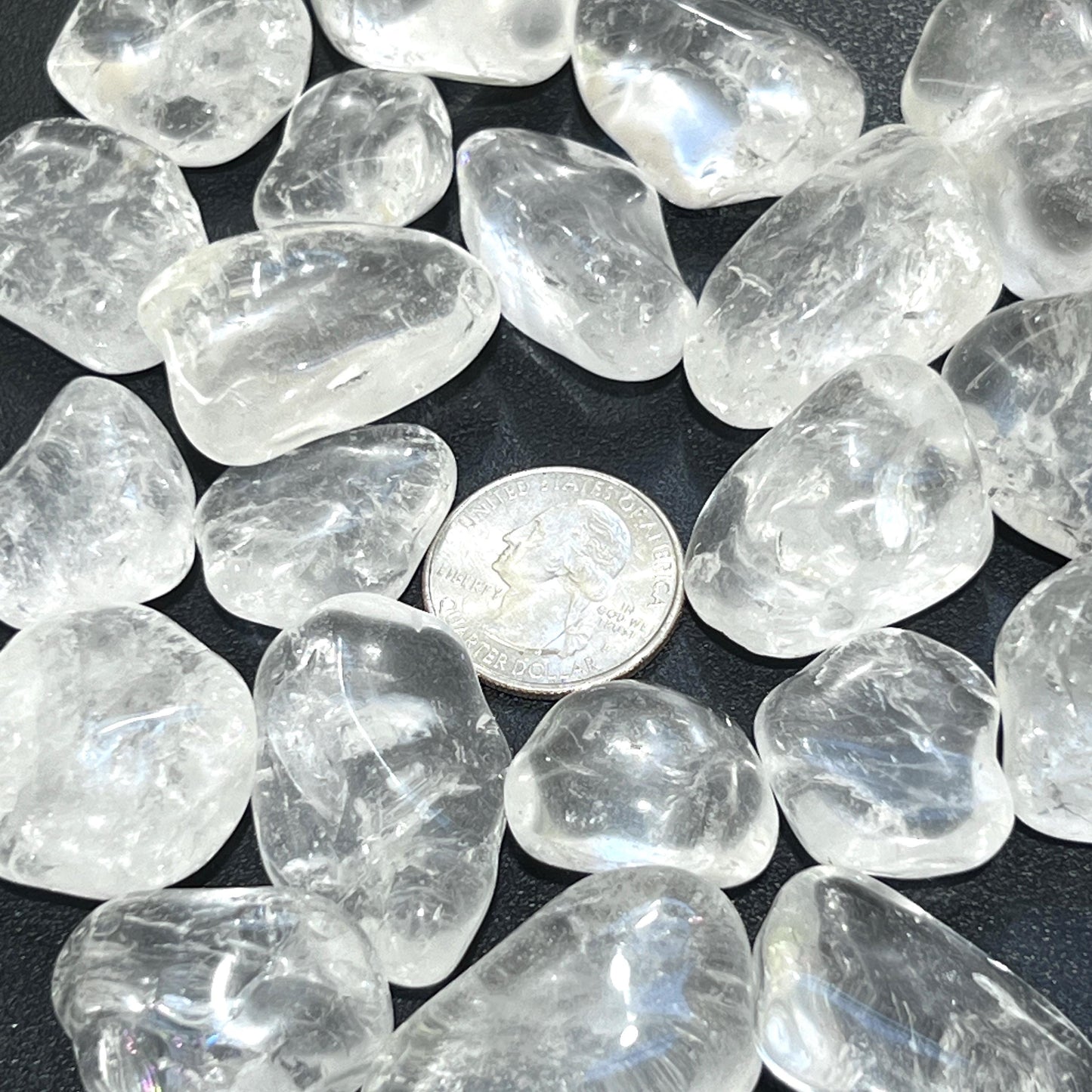 Clear Quartz Crystal Tumbled Stones (By The Piece or Pound)