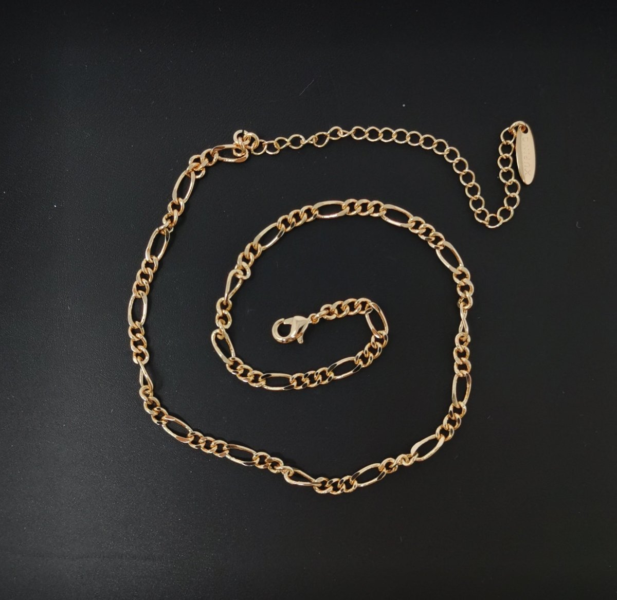 11.8'' Ready to Use 18k Gold Filled Figaro Necklace Chain, Layering Figaro Chain Dainty Necklace, Perfect for Choker Pendant Charm Necklace | CN-585  Clearance Pricing