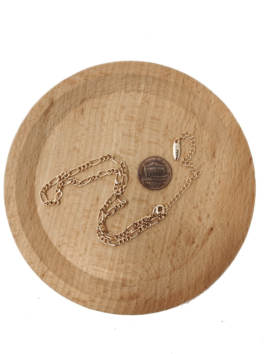 11.8'' Ready to Use 18k Gold Filled Figaro Necklace Chain, Layering Figaro Chain Dainty Necklace, Perfect for Choker Pendant Charm Necklace | CN-585  Clearance Pricing