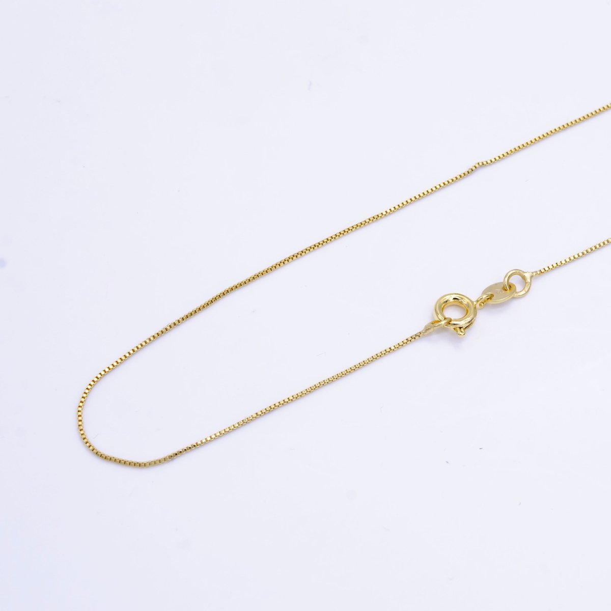 14K Gold Filled 0.7mm Box Chain 17.5 Inch Necklace | WA-2511