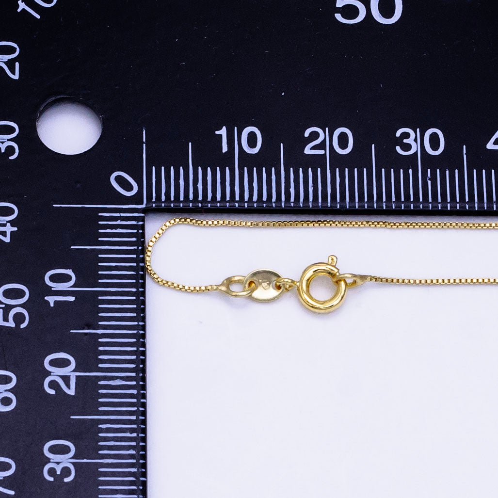 14K Gold Filled 0.7mm Box Chain 17.5 Inch Necklace | WA-2511