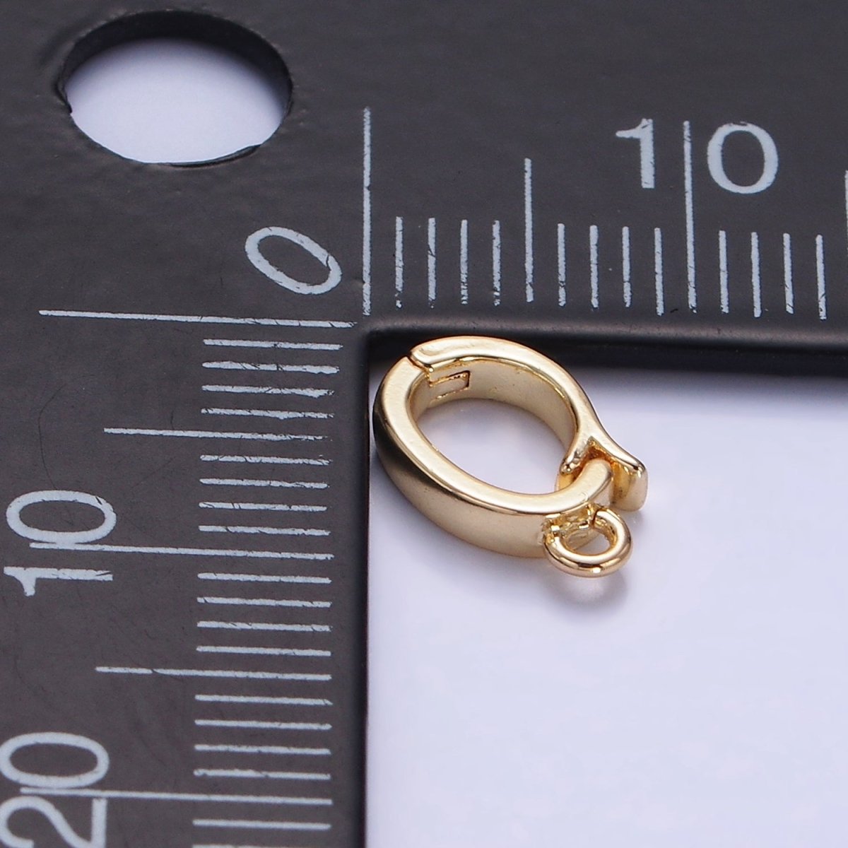 14K Gold Filled 10mm Snap Bail Latch Findings | L664