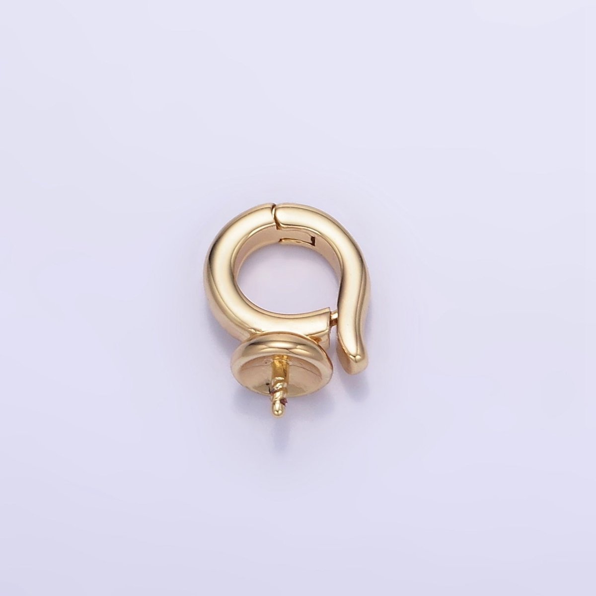 14K Gold Filled 10mm Snap Latch Drill Bail Finding | Z779