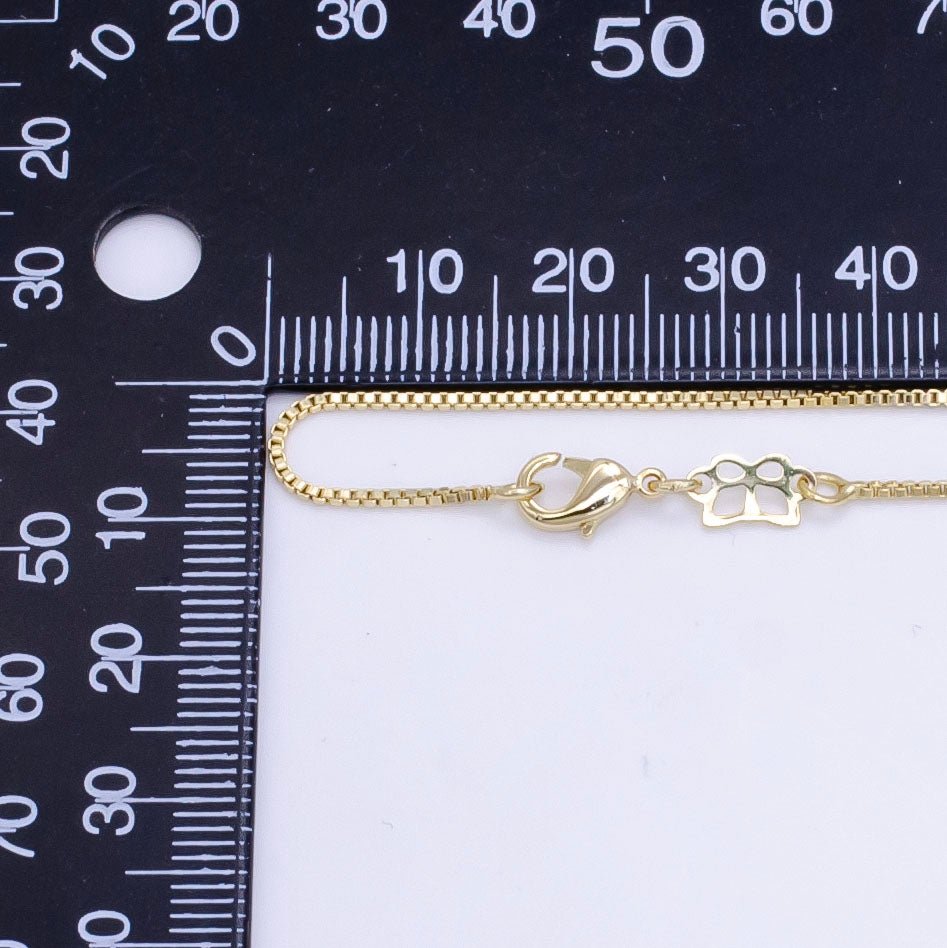 14K Gold Filled 1.1mm Box Chain 17.5 Inch Necklace | WA-2513