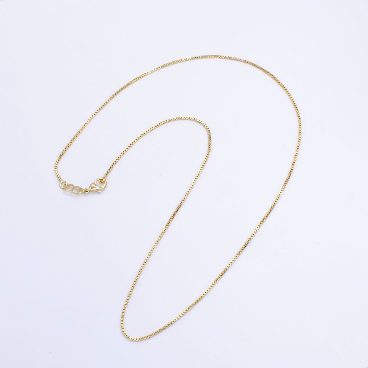 14K Gold Filled 1.1mm Box Chain 17.5 Inch Necklace | WA-2513