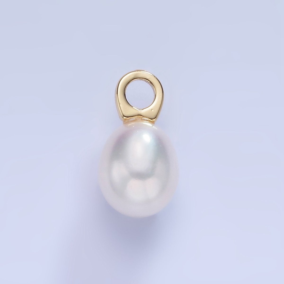 14K Gold Filled 15mm Shell Pearl Drop Pendant | P1745