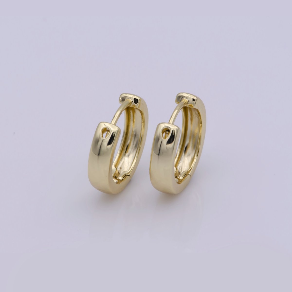 14K Gold Filled 18mm Minimalist Huggie Earrings | AB1213