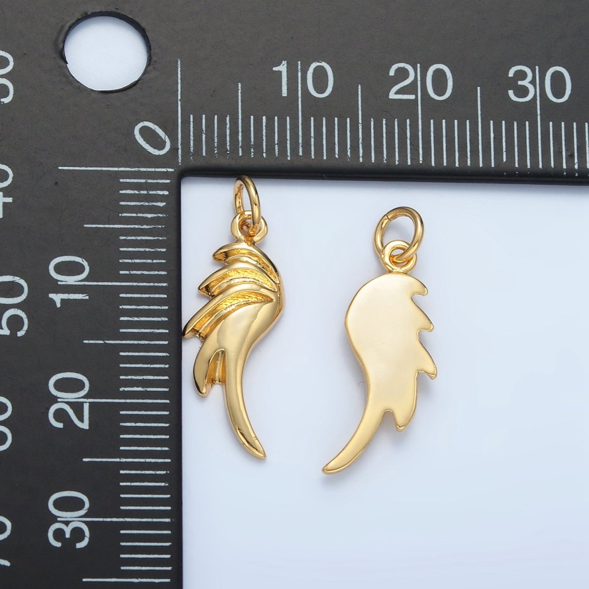 14K Gold Filled 25mm Edged Geometric Minimalist Add-On Charm | AC174