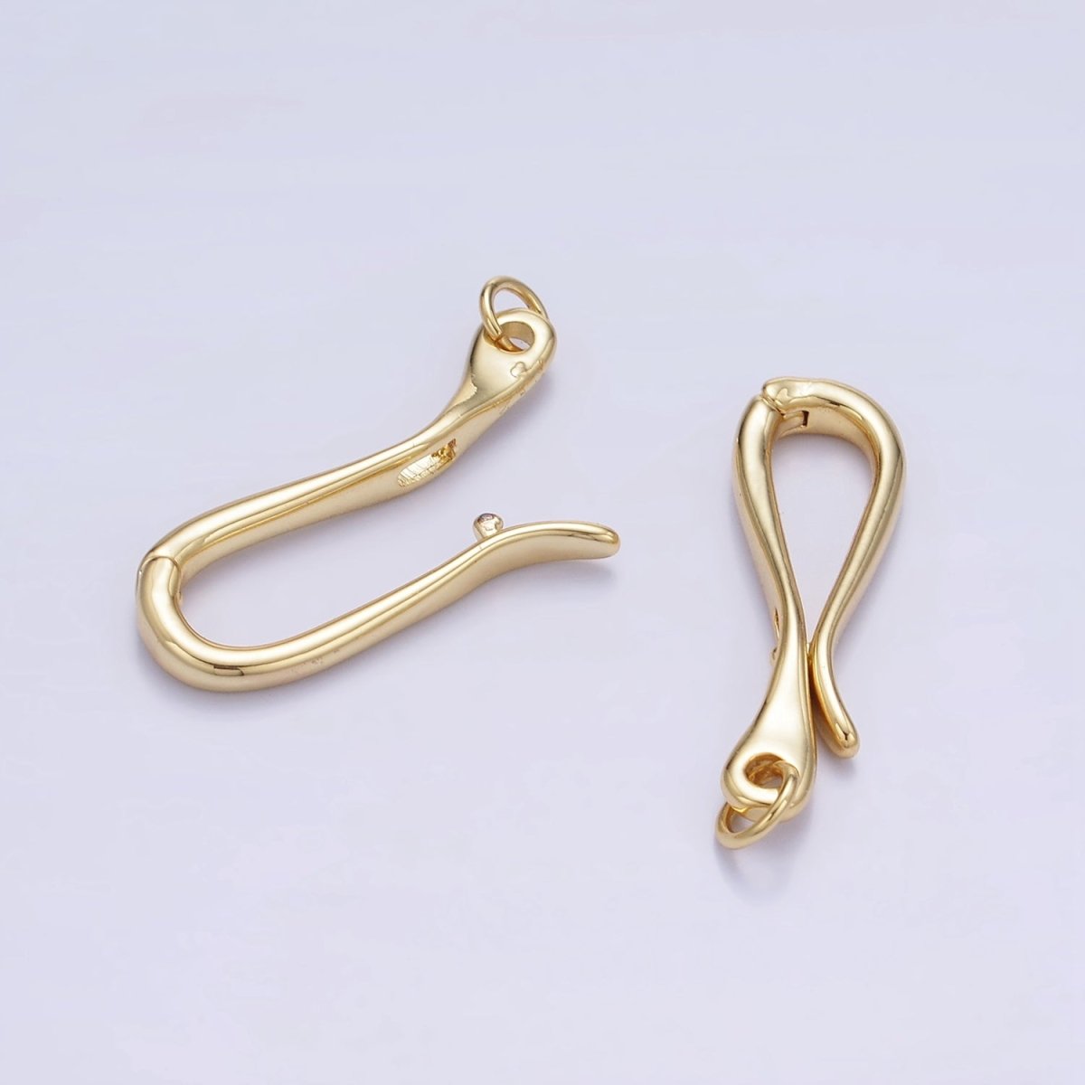 14K Gold Filled 30mm Curved Snap Latch Closure Findings | Z343