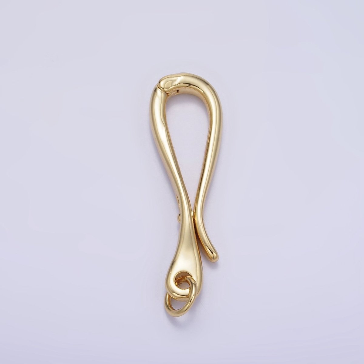 14K Gold Filled 30mm Curved Snap Latch Closure Findings | Z343