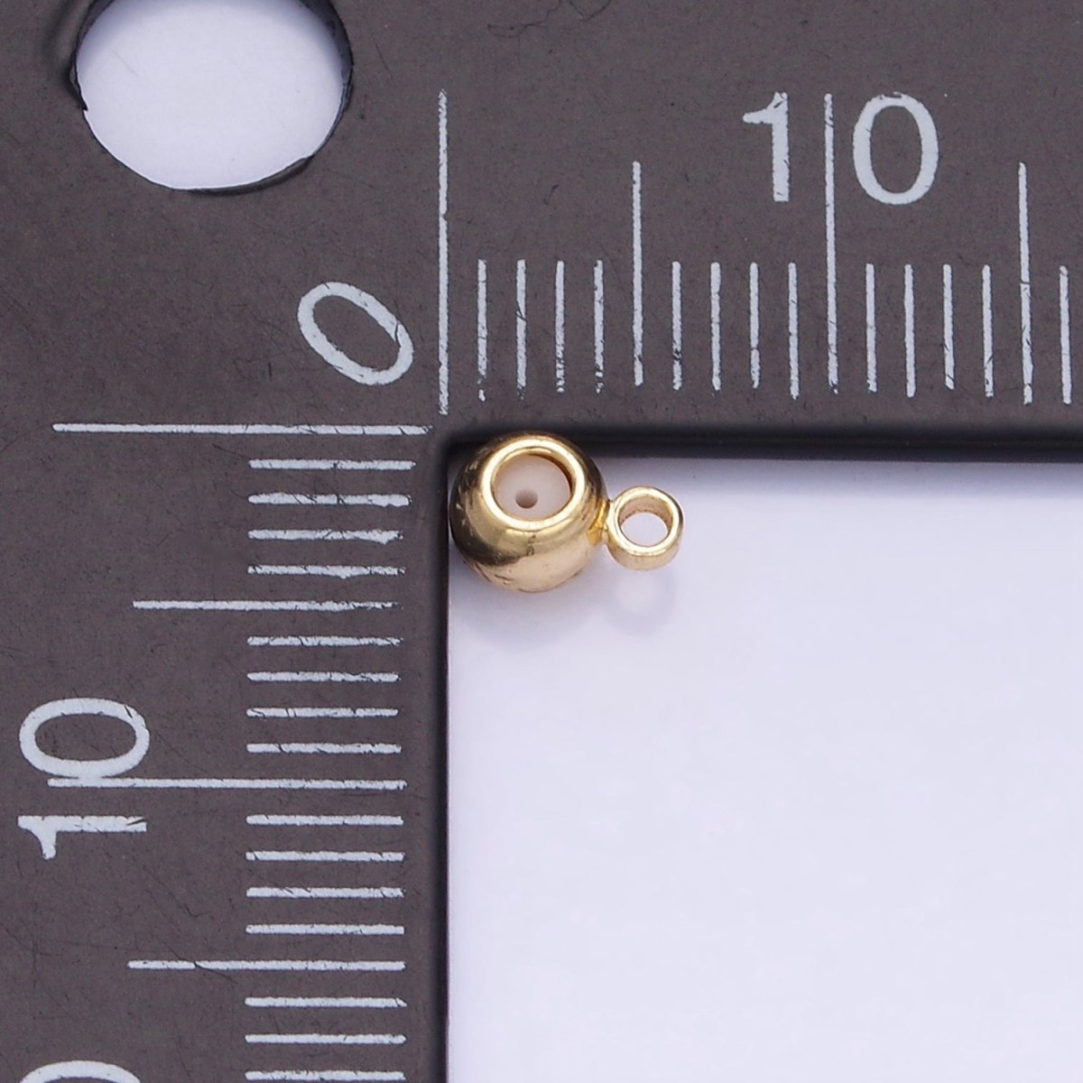 14K Gold Filled 4mm Silicone Stopper Bead Charm Drop Findings | L084