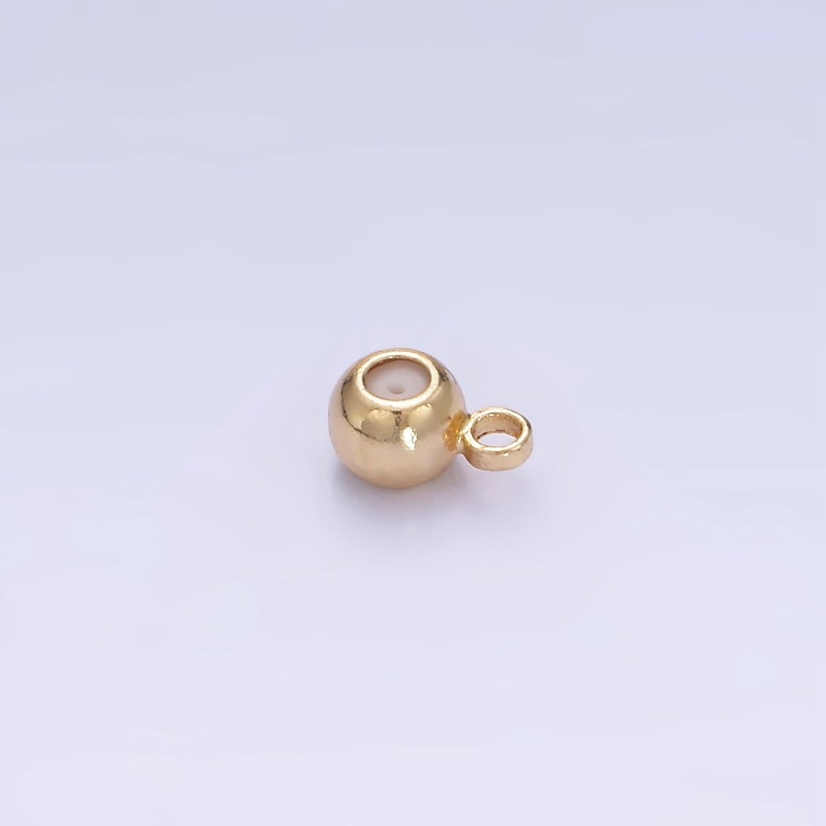 14K Gold Filled 4mm Silicone Stopper Bead Charm Drop Findings | L084