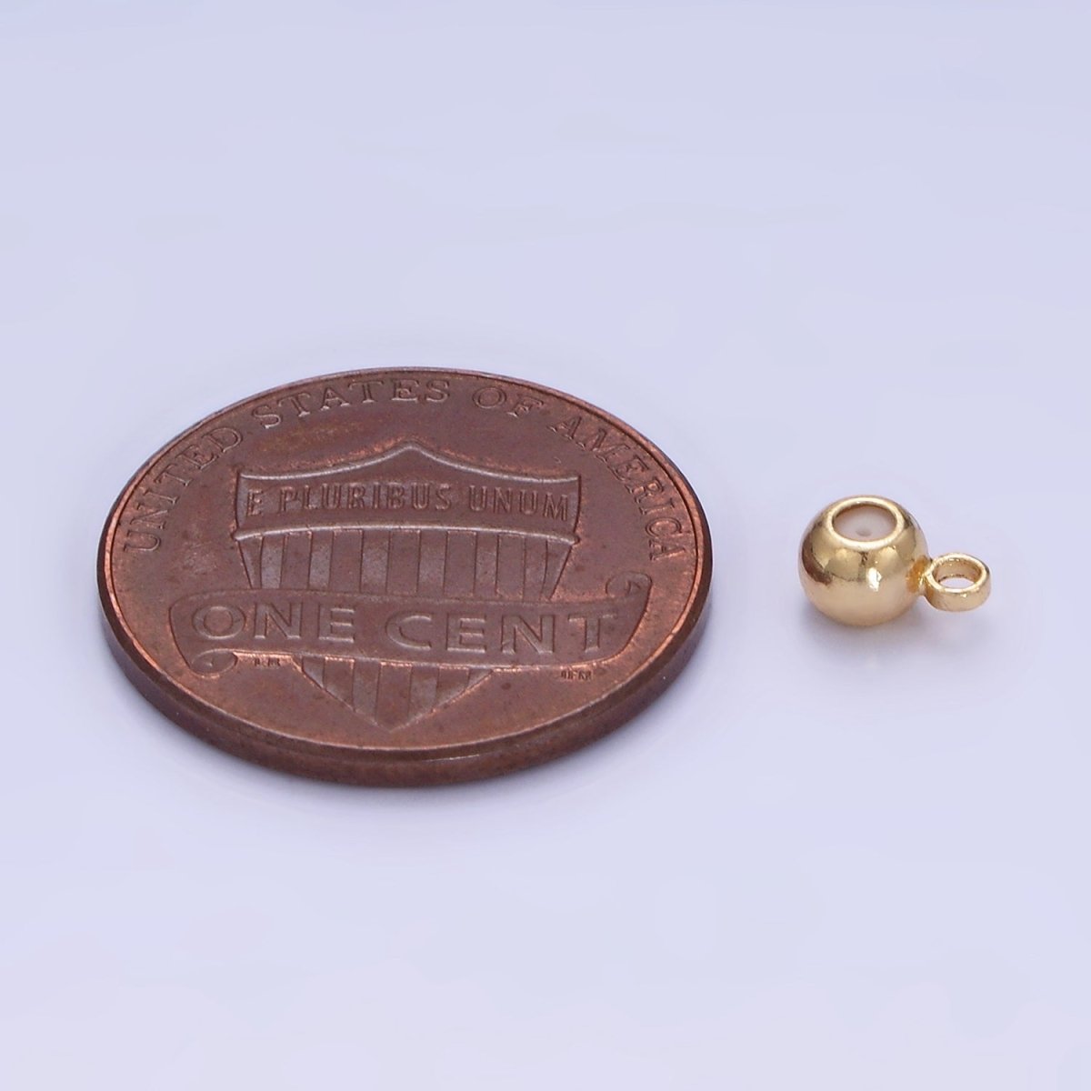 14K Gold Filled 4mm Silicone Stopper Bead Charm Drop Findings | L084