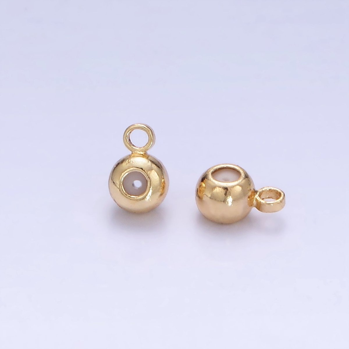 14K Gold Filled 4mm Silicone Stopper Bead Charm Drop Findings | L084