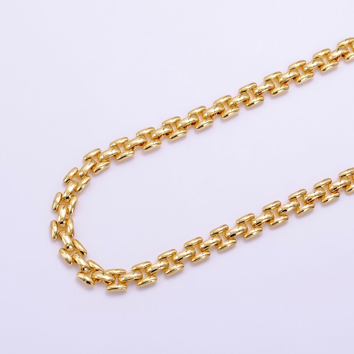 14K Gold Filled 5.5mm Panther Chain 16 Inch Choker Necklace w. Extender | WA-2474