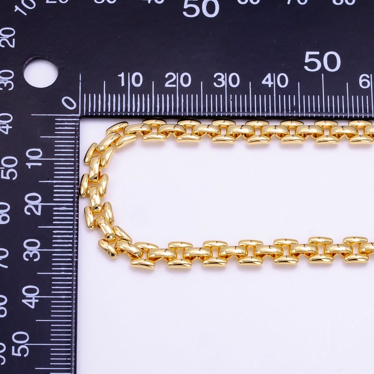 14K Gold Filled 5.5mm Panther Chain 16 Inch Choker Necklace w. Extender | WA-2474
