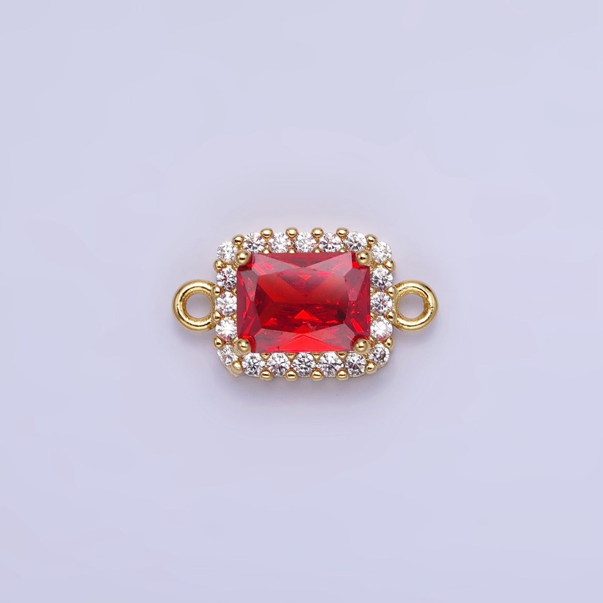 14K Gold Filled Baguette CZ Micro Paved Connector | G383 - G390