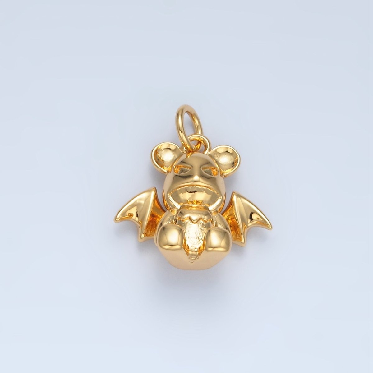 14K Gold Filled 15mm Mini Dog Bat Animal Charm | AC175