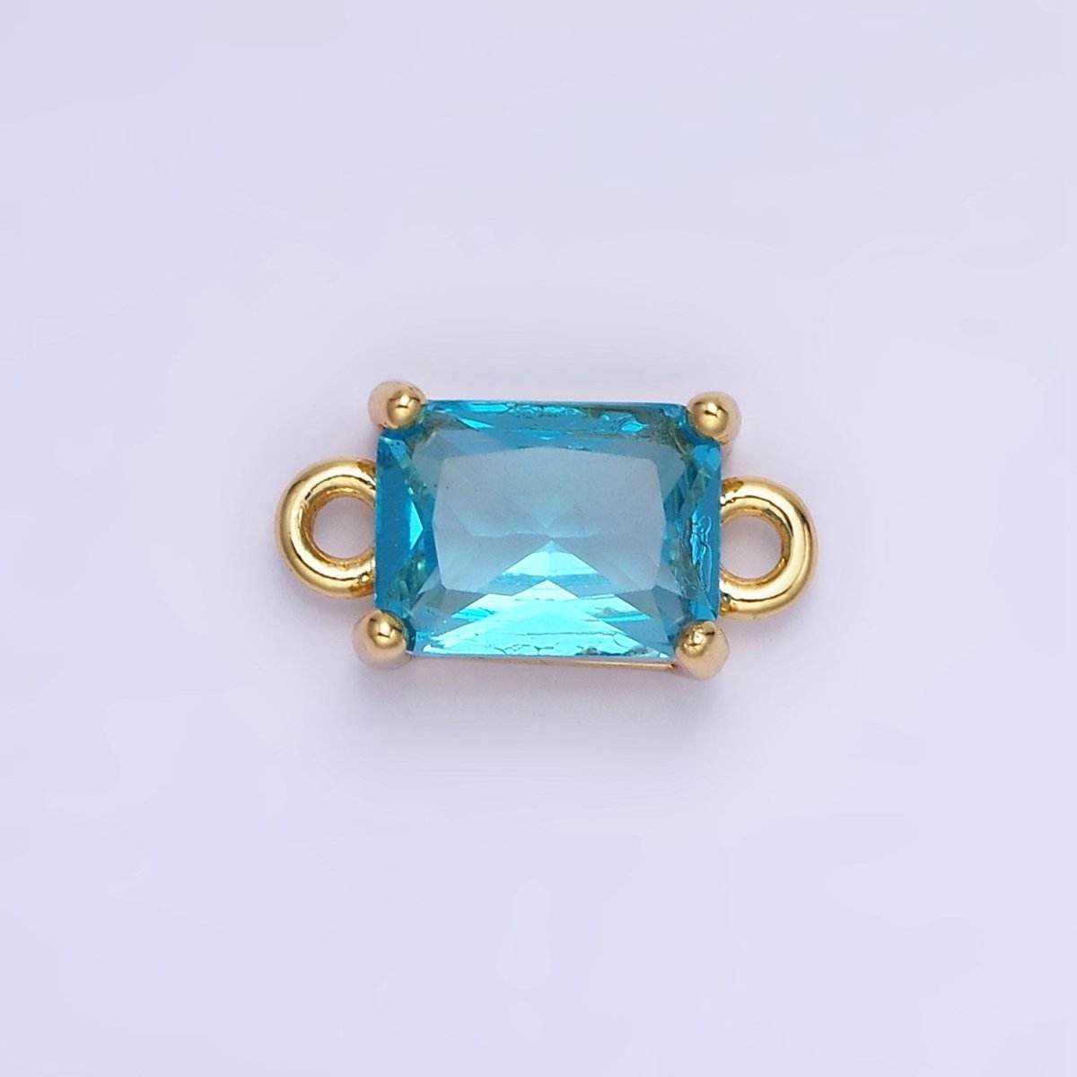 14K Gold Filled CZ Baguette Connector | G422 - G429