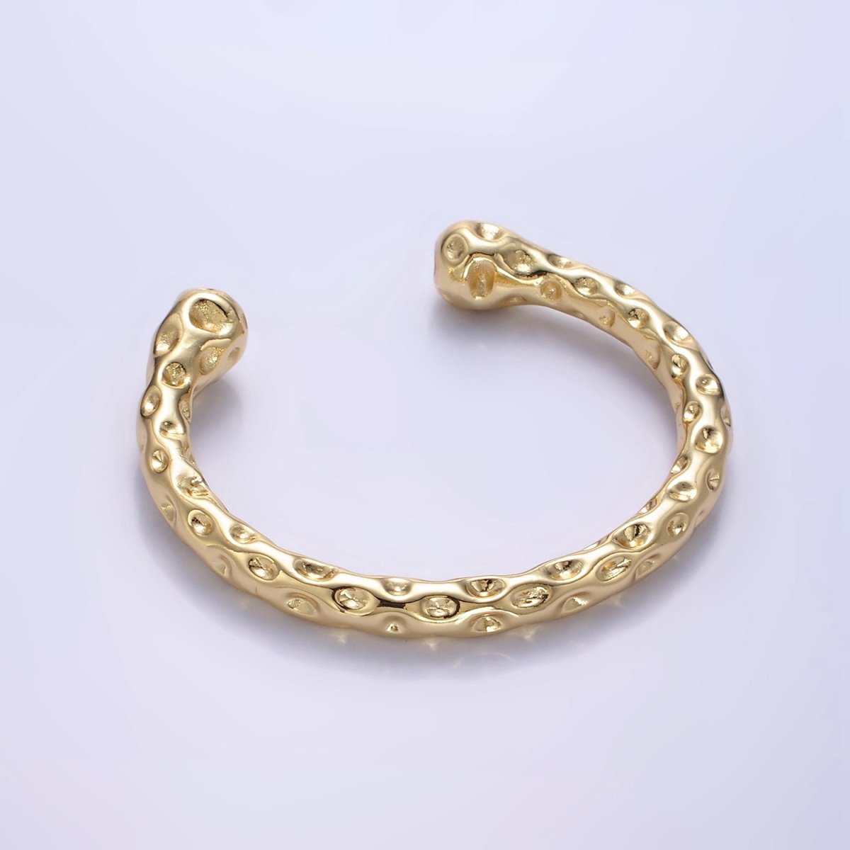 14K Gold Filled Dotted Geometric Cuff Bracelet | WA-2523