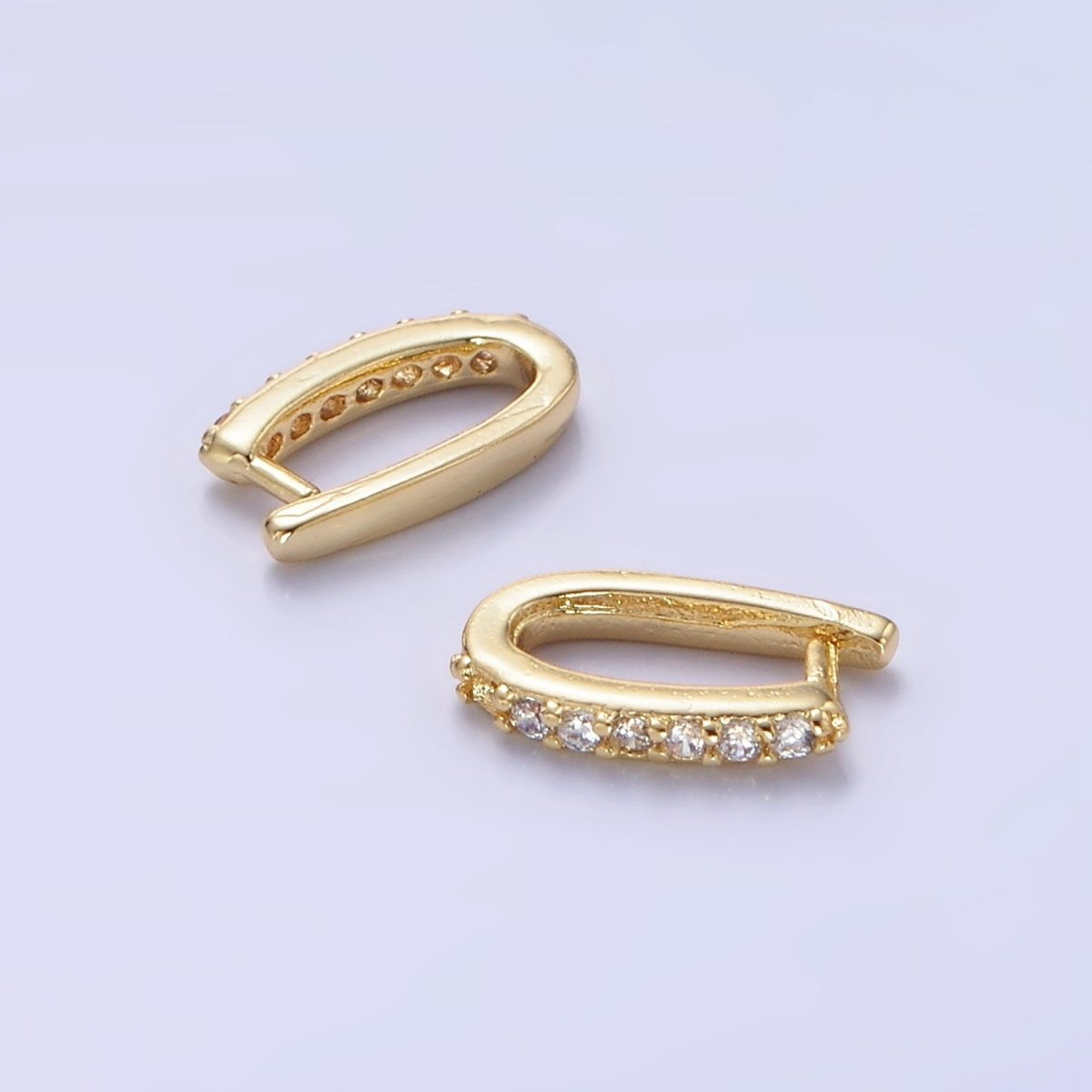 14K Gold Filled Micro Paved CZ Snap Bail Findings | Z766