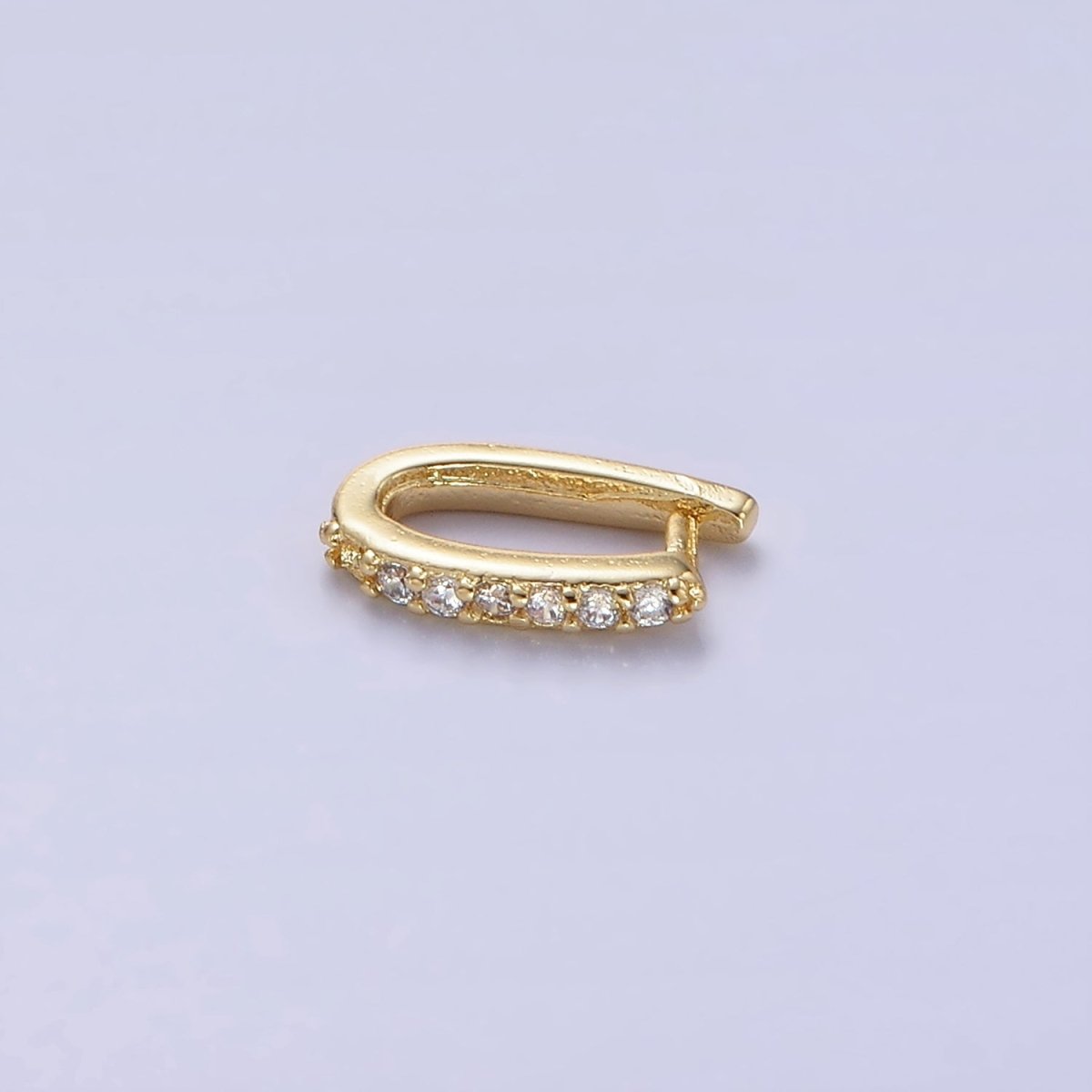 14K Gold Filled Micro Paved CZ Snap Bail Findings | Z766