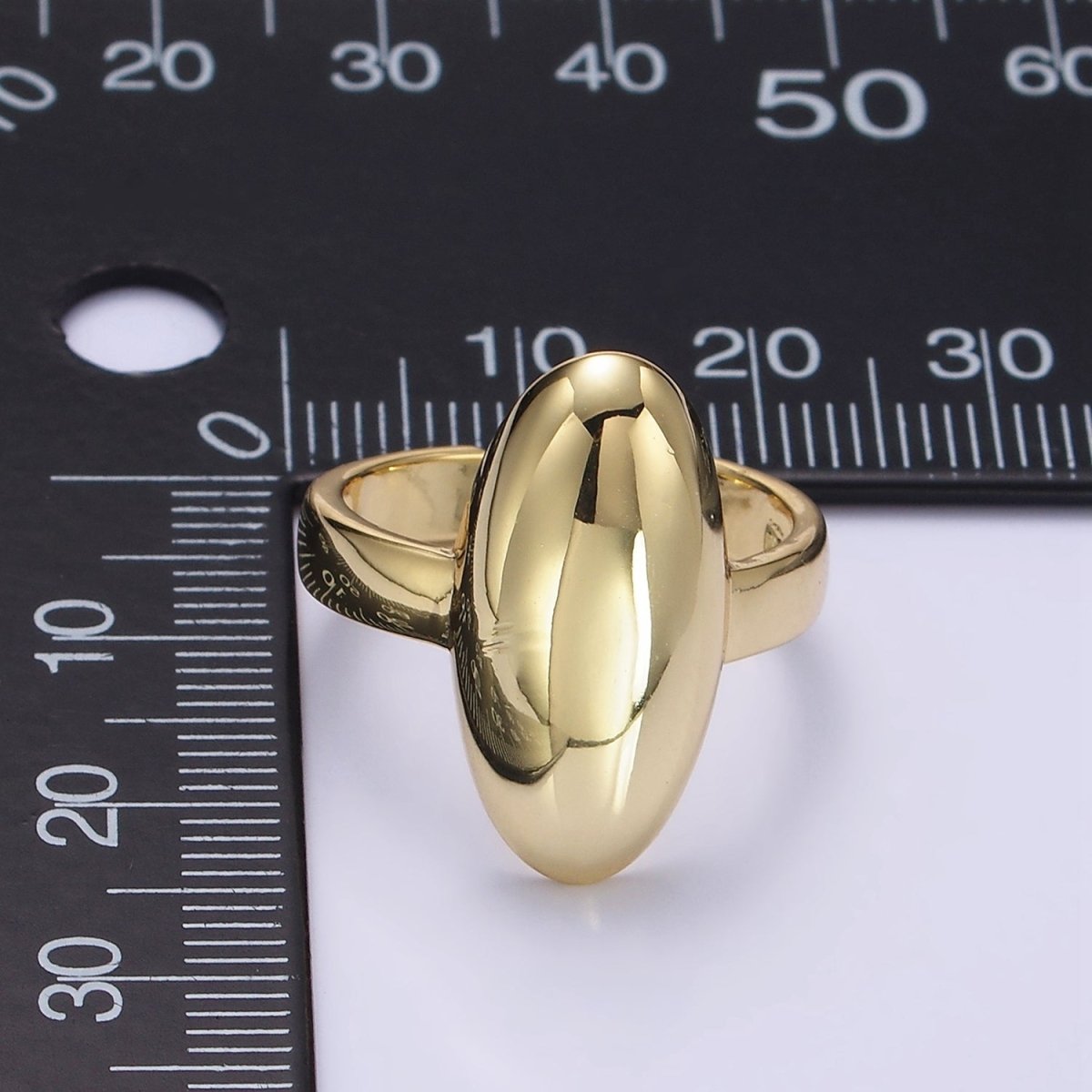 14K Gold Filled Minimalist Sphere Dome Ring | O339
