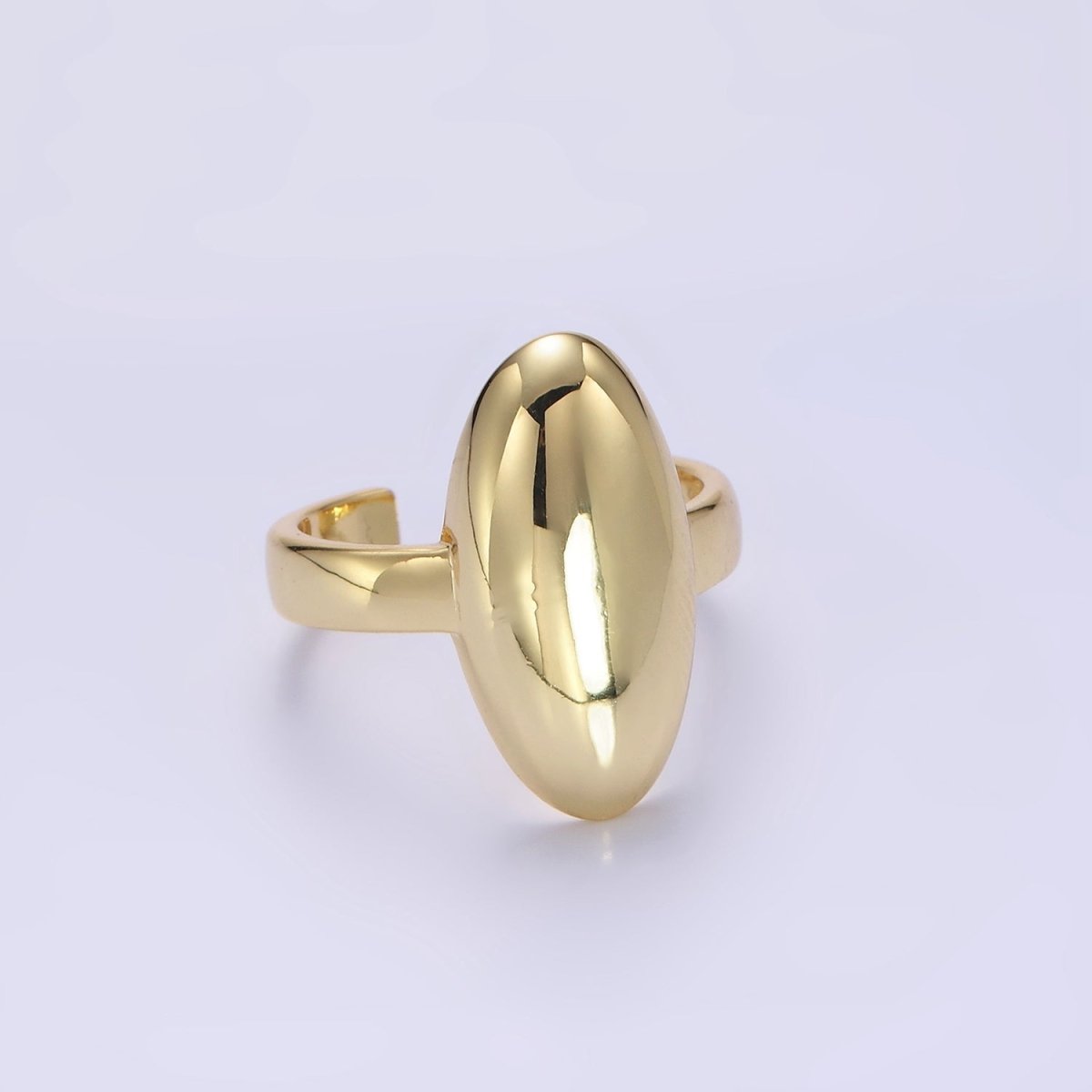 14K Gold Filled Minimalist Sphere Dome Ring | O339