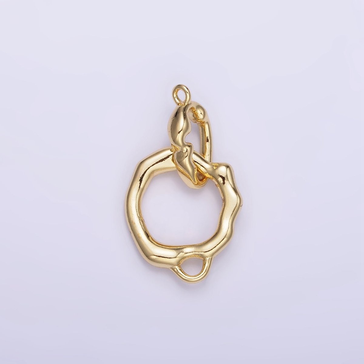 14K Gold Filled Molten Foil Snap Latch Findings Set | Z810