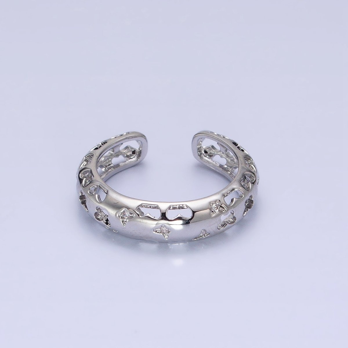 14K Gold Filled Open Butterfly Adjustable Ring | R-220