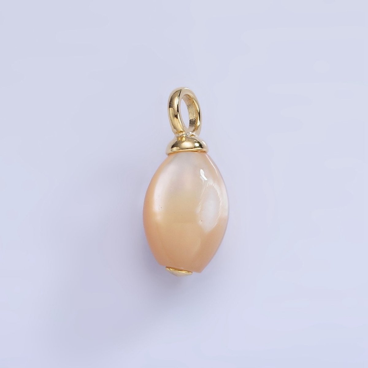 14K Gold Filled Shell Pearl Teardrop Pendant | P1753