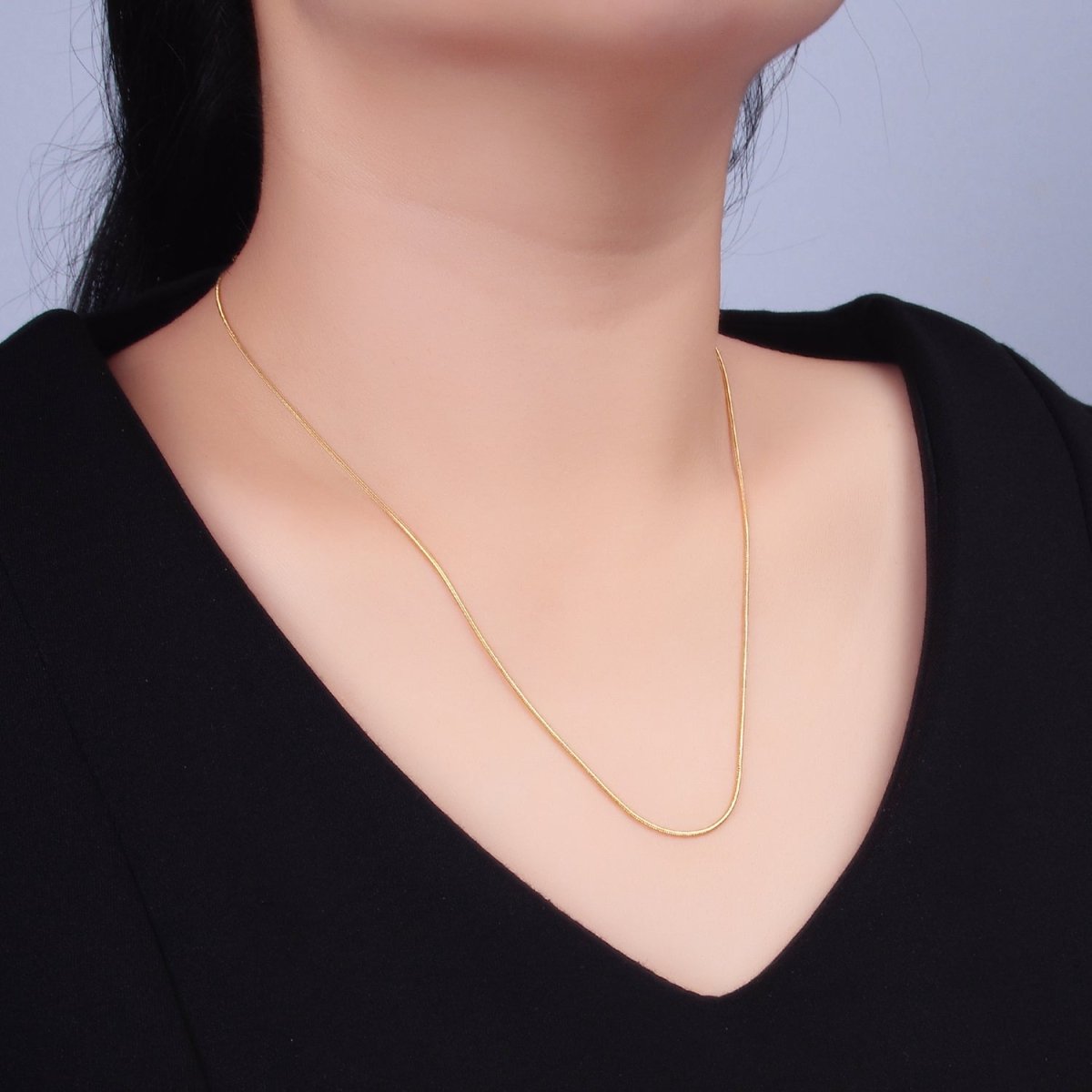 16K Gold Filled 0.5mm Snake Chain 18 Inch Necklace | WA-2470