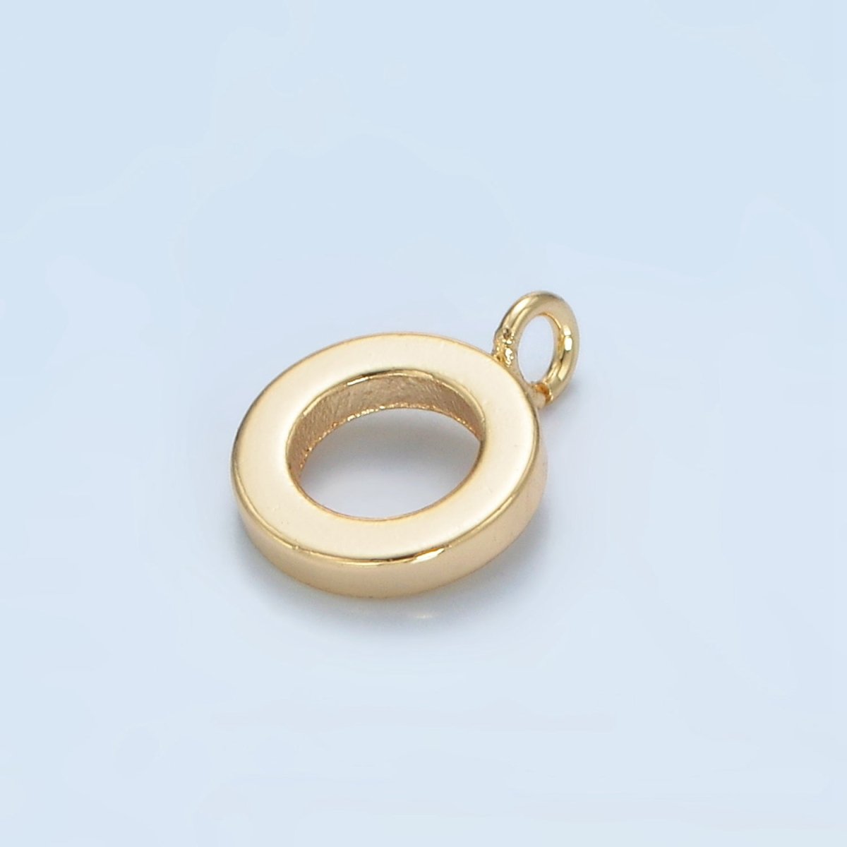 16K Gold Filled 11mm Minimalist Thin Rhondelle Open Loop Findings in Gold & Silver | Z856