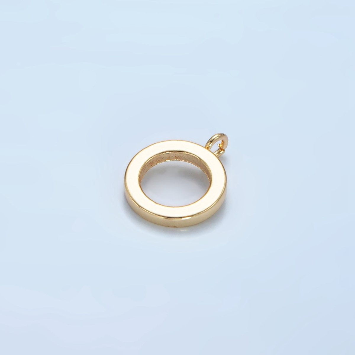 16K Gold Filled 13mm Minimalist Thin Rhondelle Open Loop Findings in Gold & Silver | Z858
