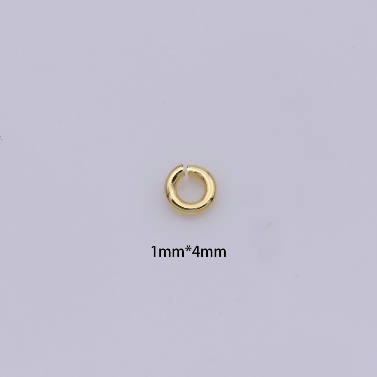 16K Gold Filled 4mmx1mm Jump Ring Findings Set | Z832