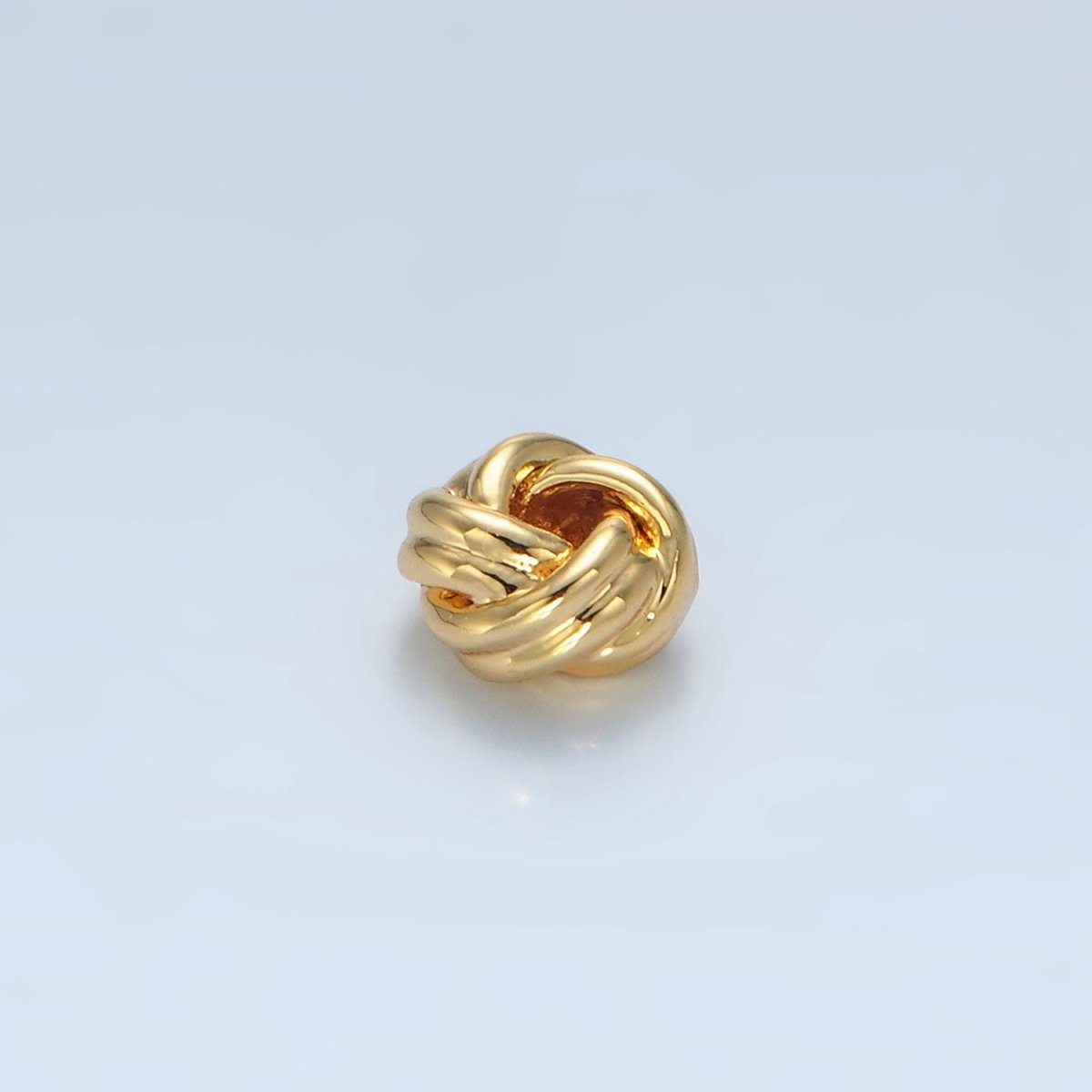 16K Gold Filled Tied Knot Geometric Spacer Bead | B137