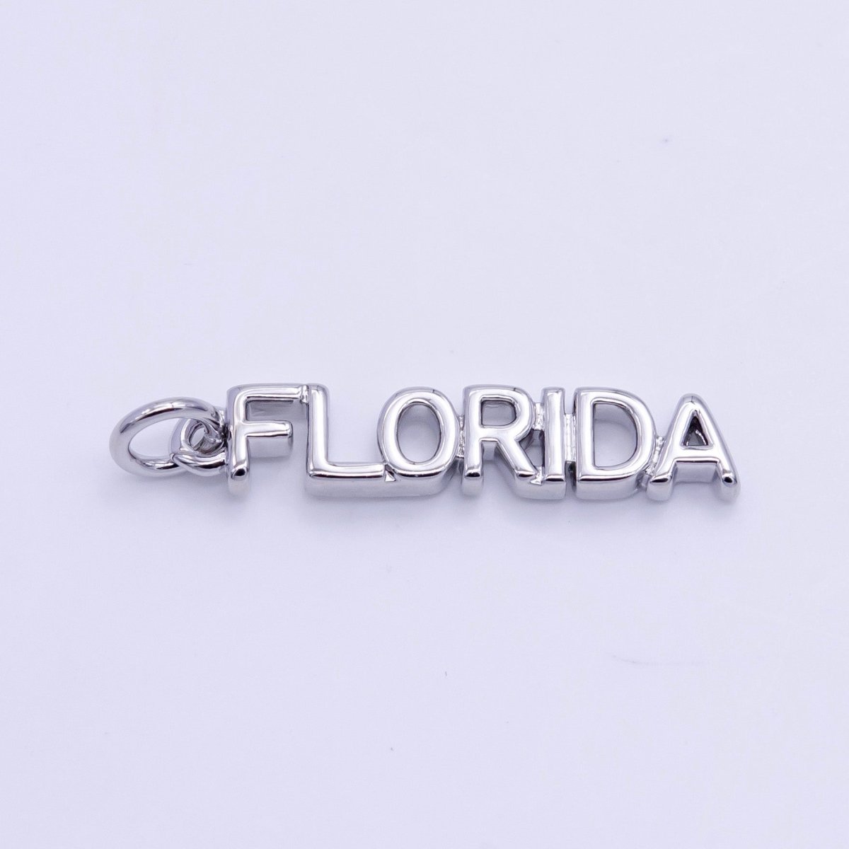 16K Gold Filled USA City States Script Tag Charm in Gold & Silver | D814 - D823