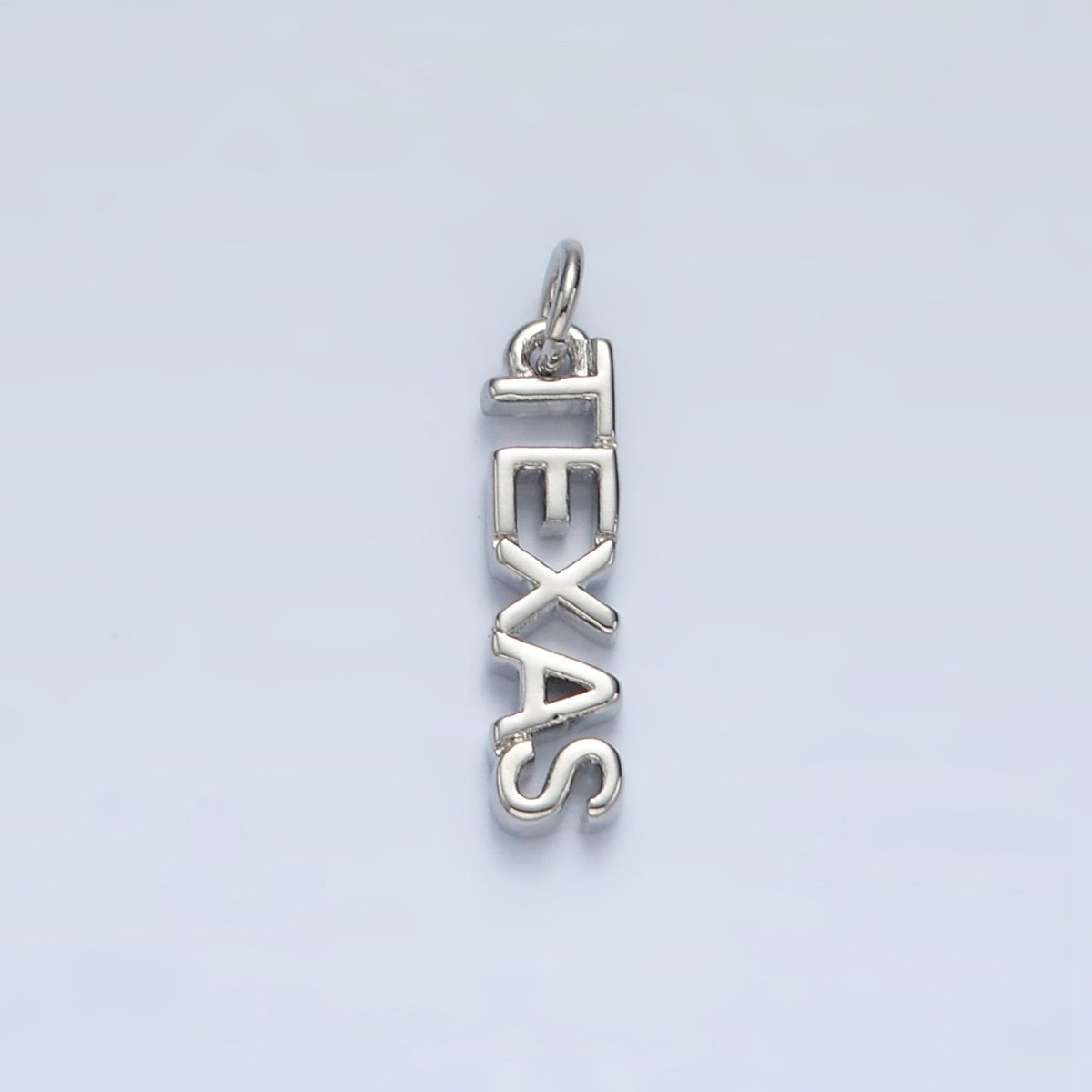 16K Gold Filled USA City States Script Tag Charm in Gold & Silver | D814 - D823
