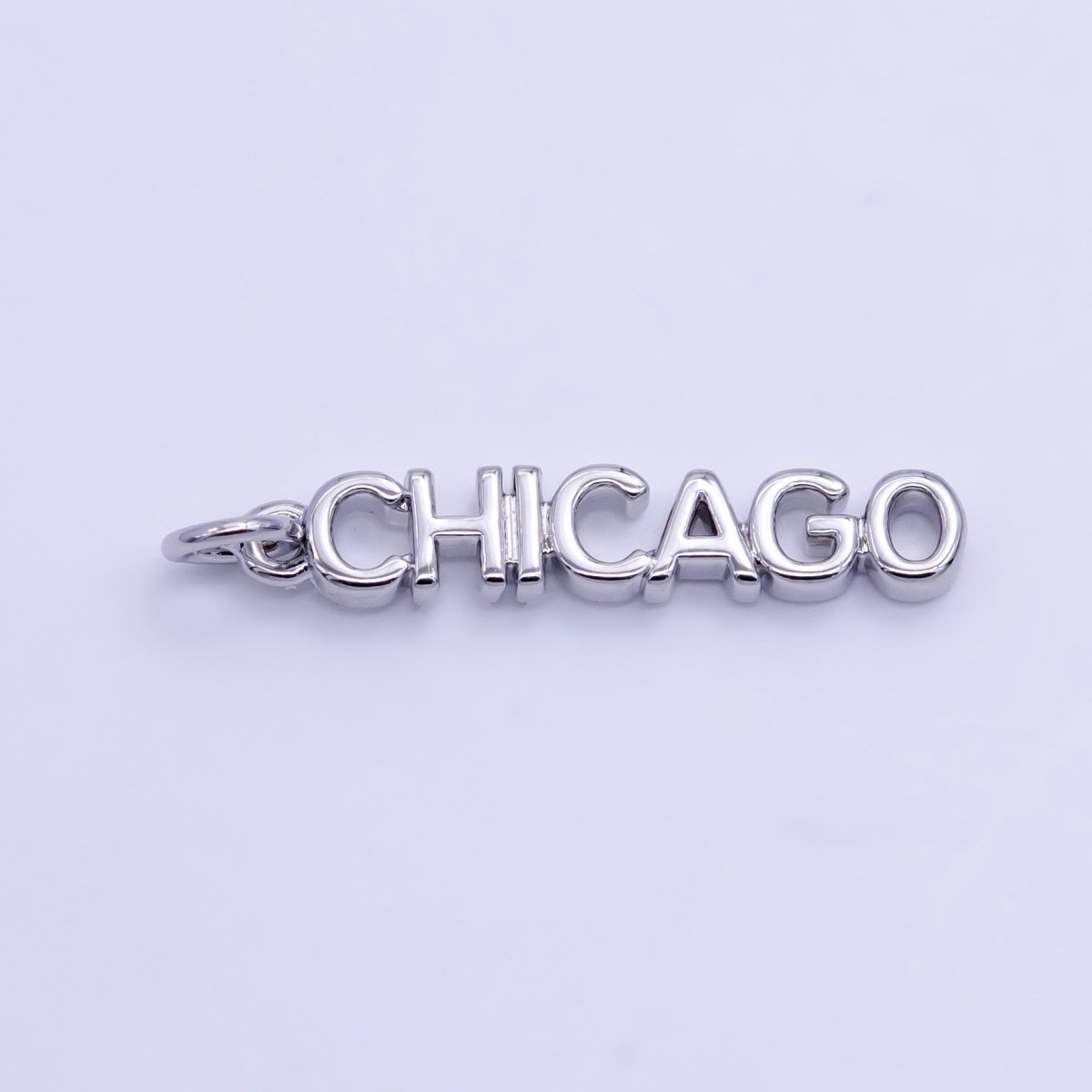 16K Gold Filled USA City States Script Tag Charm in Gold & Silver | D814 - D823
