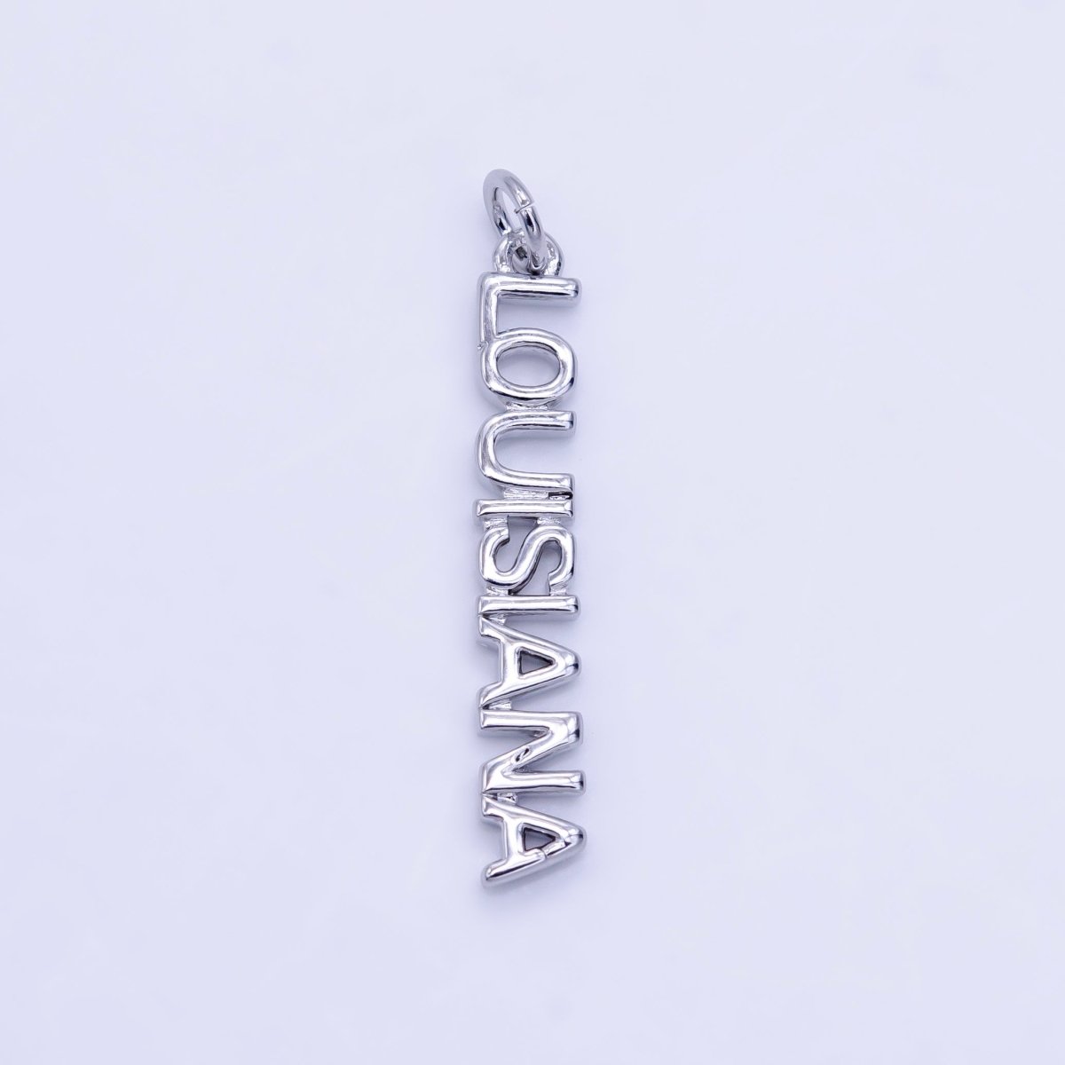 16K Gold Filled USA City States Script Tag Charm in Gold & Silver | D814 - D823