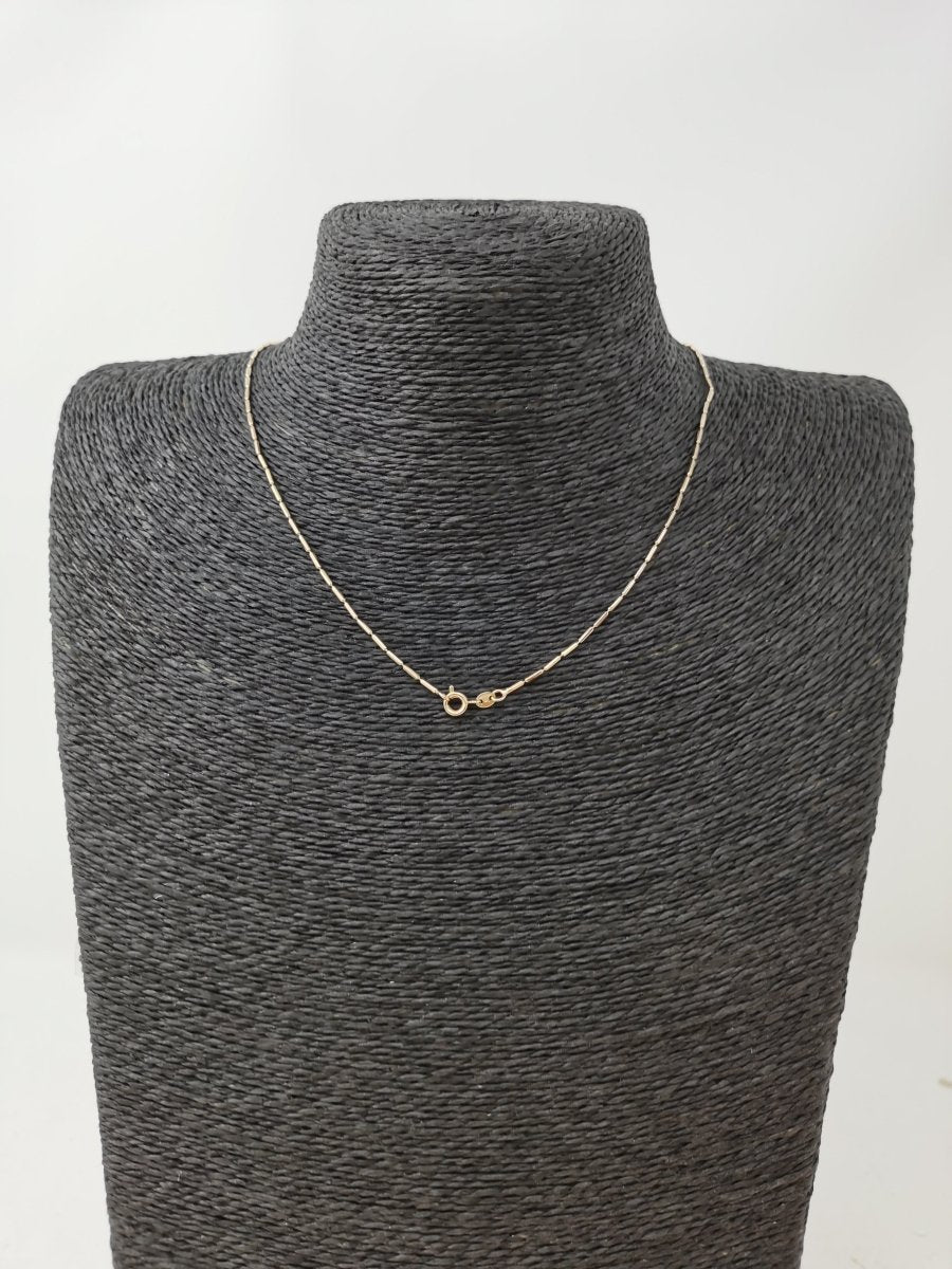 18K 17.5 inch Real Gold Plated Bead Necklace Chain for Jewelry Necklace Making, 17 1/2 x 1/32 x 1/32 Inches | CN-658  Clearance Pricing