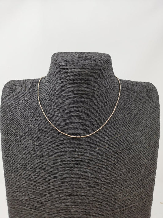 18K 17.5 inch Real Gold Plated Bead Necklace Chain for Jewelry Necklace Making, 17 1/2 x 1/32 x 1/32 Inches | CN-658  Clearance Pricing